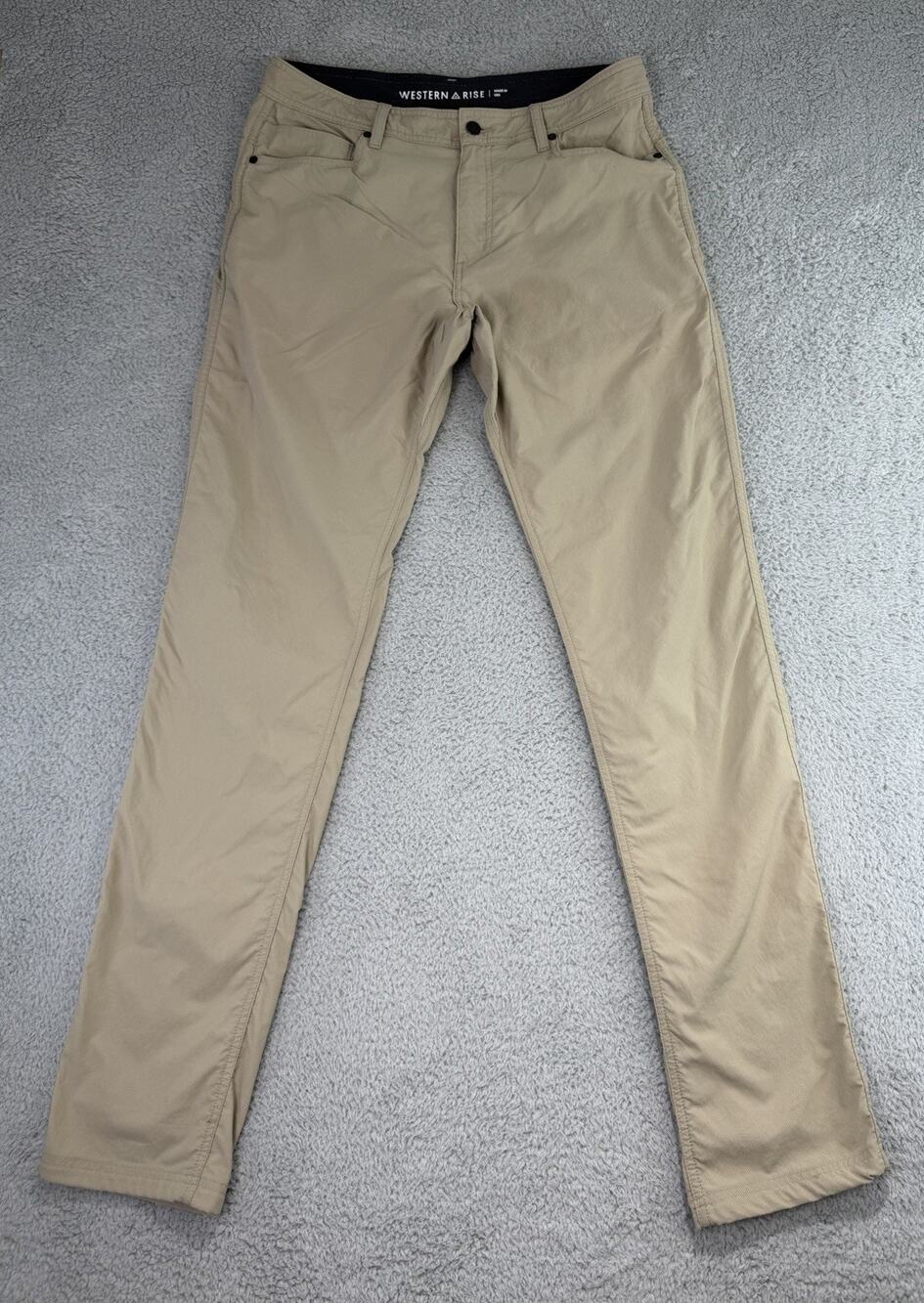 Western Rise Evolution MTP Beige Pants Stretch Performance Men Sz 34 Hiking USA